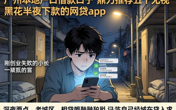 广州本地户口借款口子，鼎力推荐五个无视黑花半夜下款的网贷app