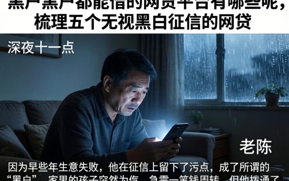 黑户黑户都能借的网贷平台有哪些呢，梳理五个无视黑白征信的网贷