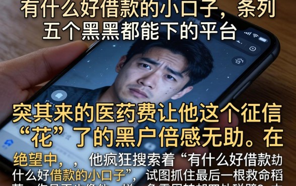 有什么好借款的小口子，条列五个黑户都能下的平台