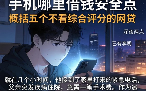 手机哪里借钱安全点，概括五个不看综合评分的网贷