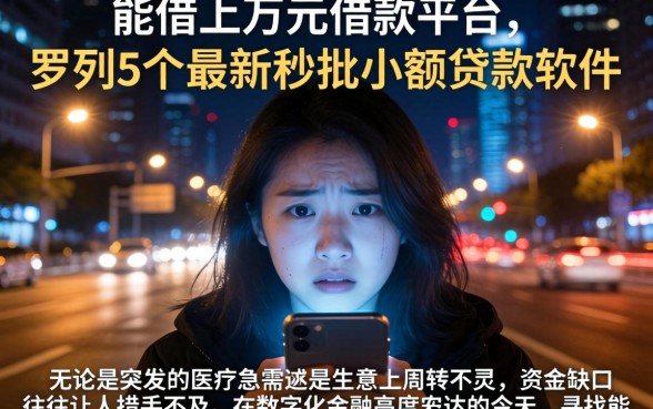 能借上万元借款平台，罗列5个最新秒批小额贷款软件