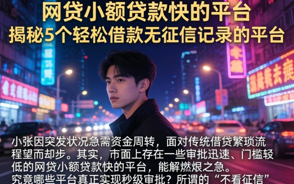 网贷小额贷款快的平台，揭秘5个轻松借款无征信记录的平台