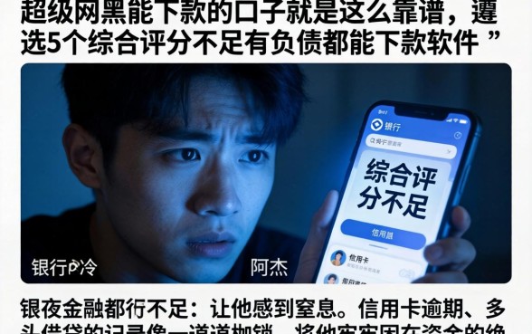 超级网黑能下款的口子就是这么靠谱，遴选5个综合评分不足有负债都能下款软件