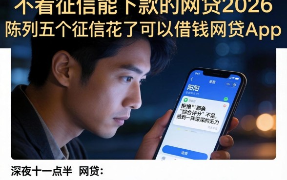 不看征信能下款的网贷2026,陈列五个征信花了可以借钱的网贷app