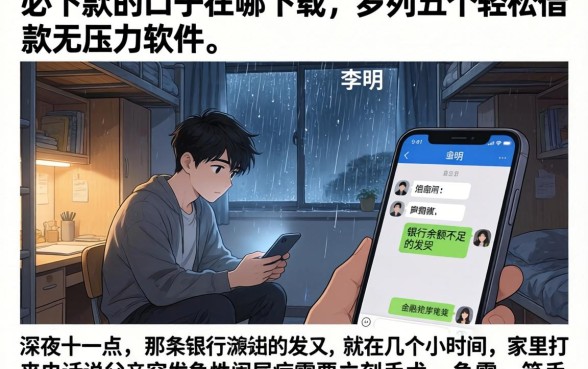 必下款的口子在哪下载，罗列五个轻松借款无压力软件