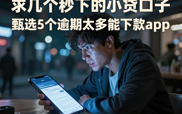 求几个秒下的小贷口子，甄选5个逾期太多能下款app
