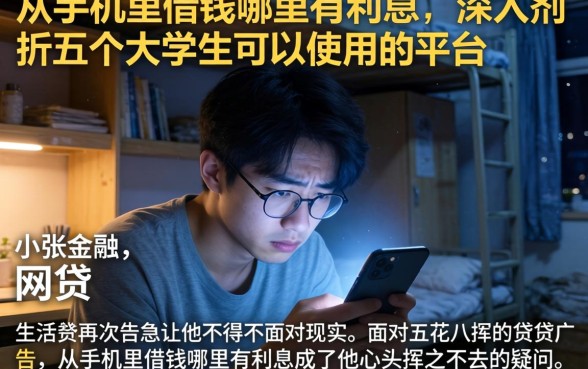 从手机里借钱哪里有利息,深入剖析五个大学生可以使用的平台