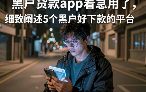 黑户贷款app着急用了，细致阐述5个黑户好下款的平台