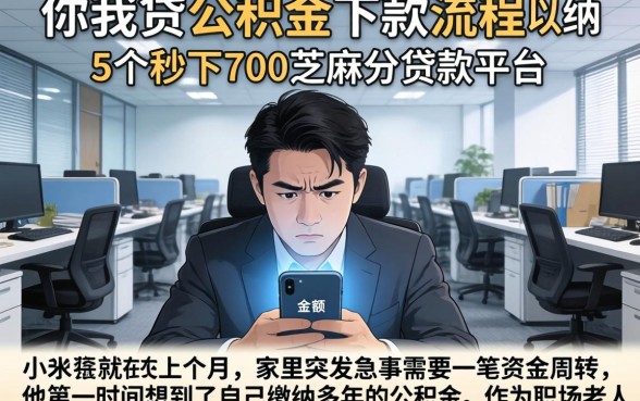 你我贷公积金下款流程,归纳5个秒下700芝麻分贷款平台