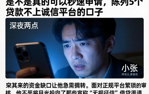 是不是真的可以秒速申请，陈列5个贷款不上诚信平台的口子