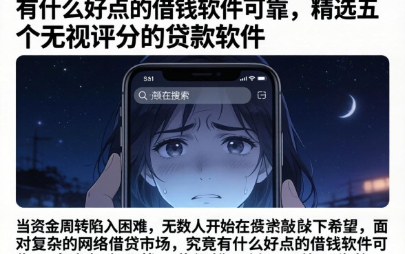 有什么好点的借钱软件可靠，精选五个无视评分的贷款软件
