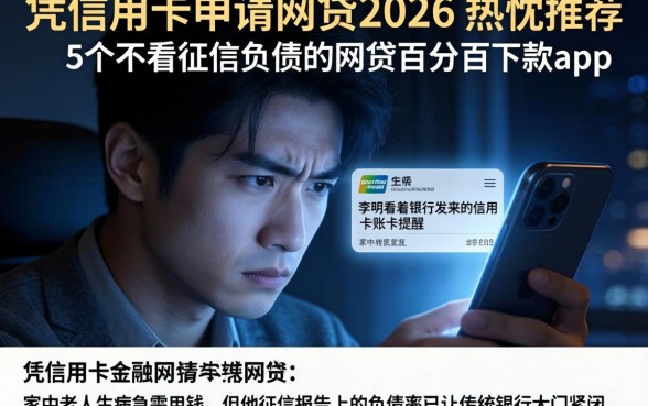凭信用卡申请的网贷2026,热忱推荐5个不看征信负债的网贷百分百下款app