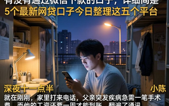 有没有通过微信下款的口子，详细阐述5个最新网贷口子今日整理这五个平台