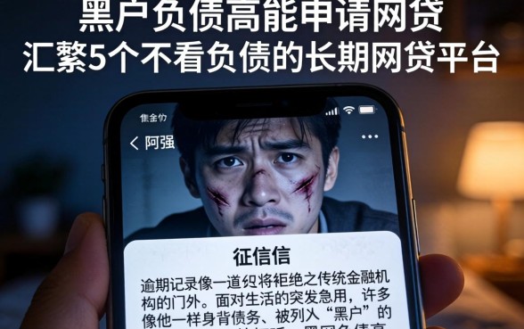 黑户负债高能申请的网贷，汇整5个不看负债的长期网贷平台