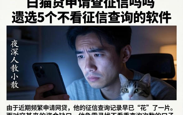 白猫贷申请查征信吗，遴选5个不看征信查询的软件