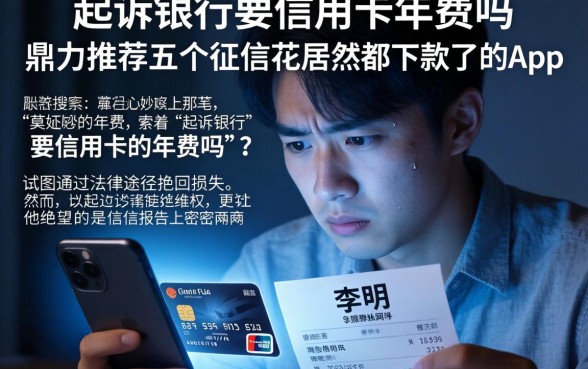 起诉银行要信用卡的年费吗，鼎力推荐五个征信花居然都下款了的app