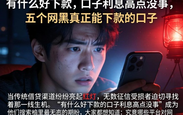 有什么好下款的口子利息高点没事，概括五个网黑真正能下款的口子