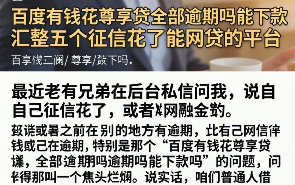 百度有钱花尊享贷全部逾期吗能下款吗，汇整五个征信花了能网贷的平台
