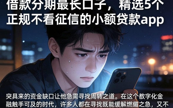 借款分期最长的口子,精选5个正规不看征信的小额贷款app