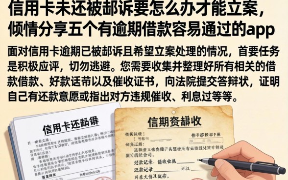 信用卡未还被起诉要怎么办才能立案，倾情分享五个有逾期借款容易通过的app