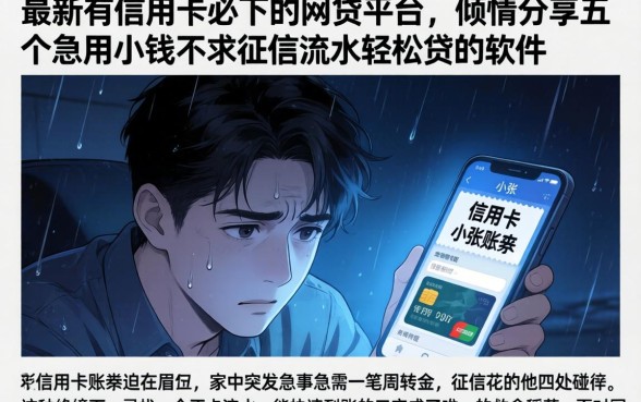 最新有信用卡必下的网贷平台,倾情分享五个急用小钱不求征信流水轻松贷的软件