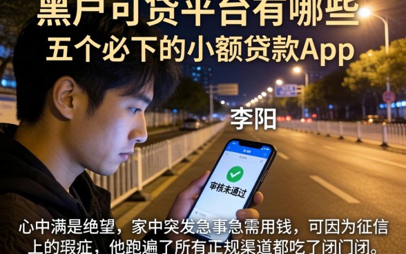 黑户可贷平台有哪些，详尽说明五个必下的小额贷款app
