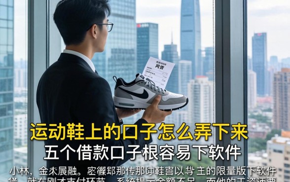 运动鞋上的口子怎么弄下来，详尽说明五个借款口子最容易下软件