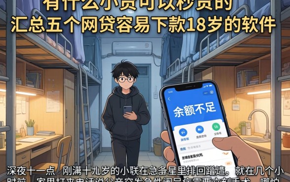 有什么小贷可以秒贷的，汇总五个网贷容易下款18岁的软件