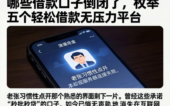 哪些借款口子倒闭了，枚举五个轻松借款无压力平台