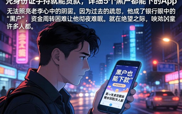 凭身份证手持就能贷款,详细阐述5个黑户都能下的app