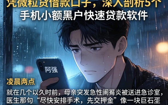 凭微粒贷借款的口子，深入剖析5个手机小额黑户快速贷款软件