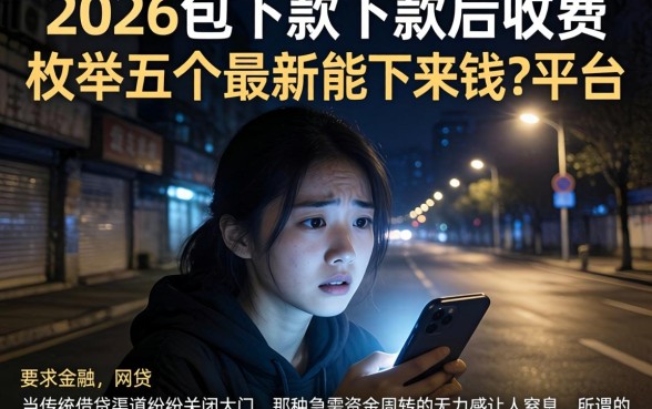 2026包下款下款后收费,枚举五个最新能下来钱的平台