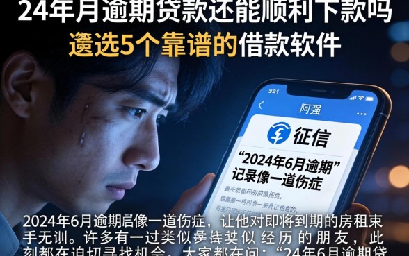 24年6月逾期贷款还能顺利下款吗，遴选5个靠谱的借款软件
