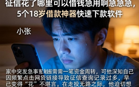 征信花了哪里可以借钱急用啊急急急，详尽说明5个18岁借款神器快速下款软件