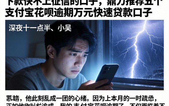下款快不上征信的口子，鼎力推荐五个支付宝花呗逾期万元快速贷款口子