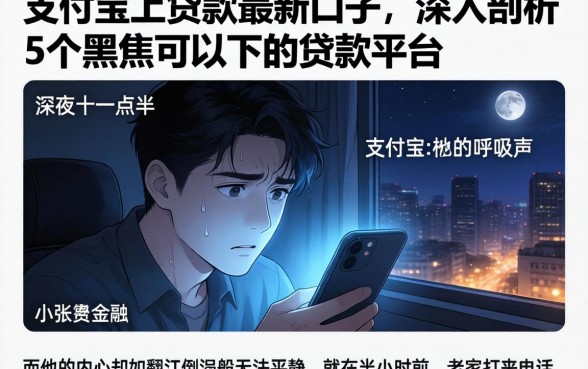 支付宝上贷款最新口子，深入剖析5个黑户可以下的贷款平台