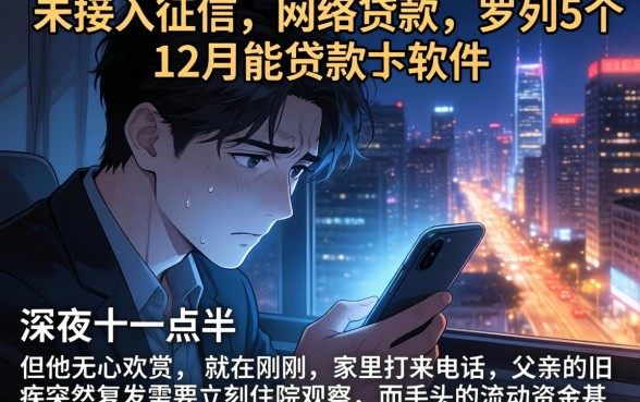 未接入征信的网络贷款，罗列5个12月能贷款的软件