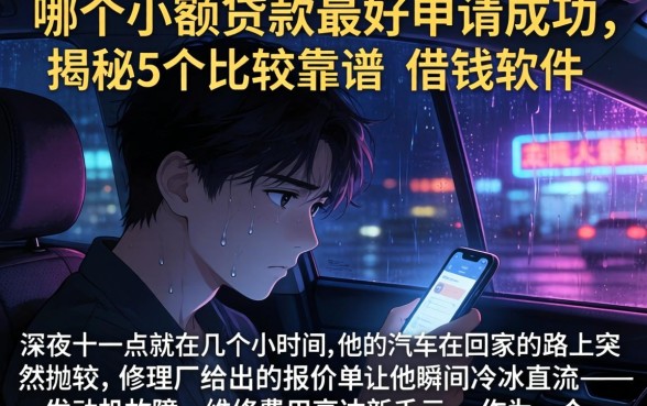 哪个小额贷款最好申请成功，揭秘5个比较靠谱的借钱软件