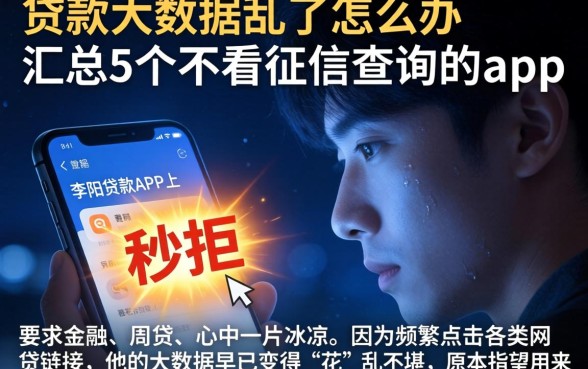 贷款大数据乱了怎么办,汇总5个不看征信查询的app