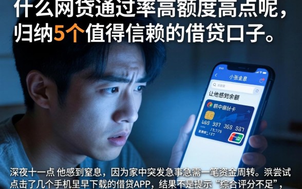 什么网贷通过率高额度高点呢，归纳5个值得信赖的借贷口子