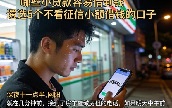 哪些小贷款容易借到钱，遴选5个不看征信小额借钱的口子