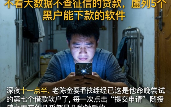 不看大数据不查征信的贷款，胪列5个黑户能下款的软件