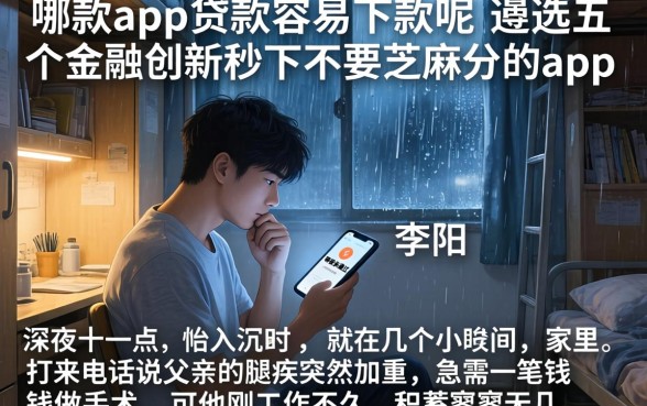 哪款app贷款容易下款呢，遴选五个金融创新秒下不要芝麻分的app