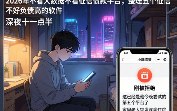 2026年不看大数据不看征信的借款平台，整理五个征信不好负债高的软件
