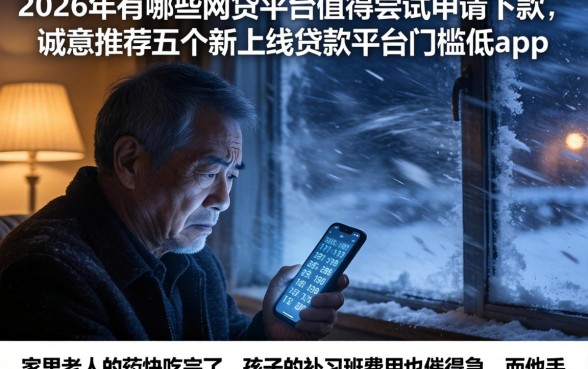 2026年有哪些网贷平台值得尝试申请下款，诚意推荐五个新上线贷款平台门槛低app