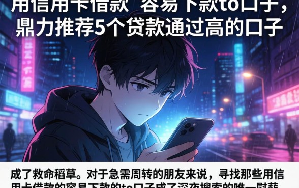 用信用卡借款的容易下款的to口子，鼎力推荐5个贷款通过高的口子