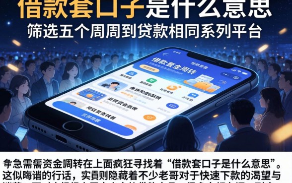 借款套口子是什么意思,筛选五个周周到贷款相同系列的平台