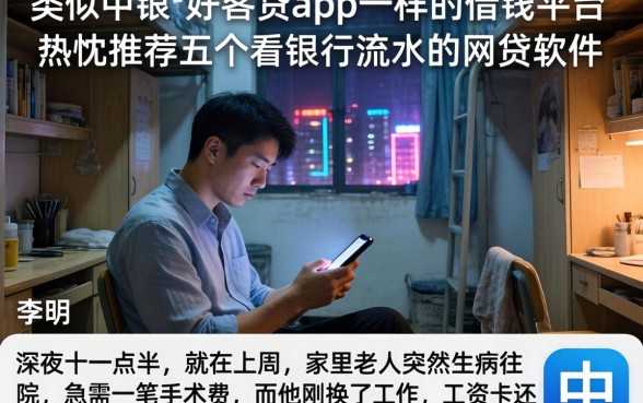 类似中银好客贷app一样的借钱平台,热忱推荐五个看银行流水的网贷软件
