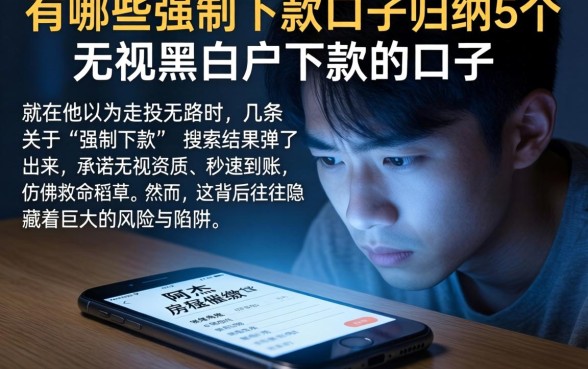 有哪些强制下款的口子,归纳5个无视黑白户下款的口子