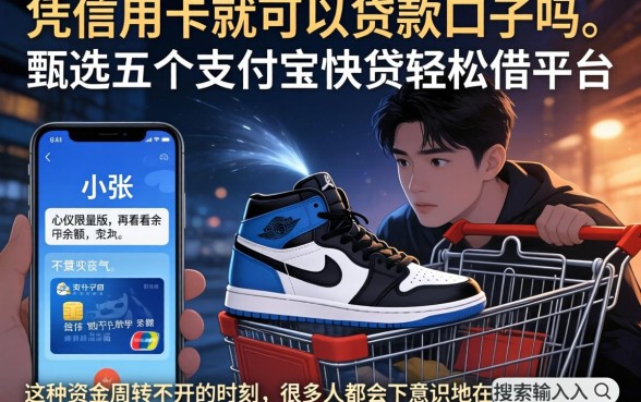 凭信用卡就可以贷款的口子吗，甄选五个支付宝快贷轻松借平台